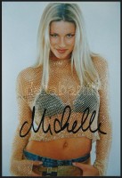Michelle Hunziker énekesnő saját kézzel aláírt fotója / Singer autograph signature  10x15 cm