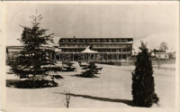 1943 Kőrösmező, Yasinia, Yasinya, Jassinja, Jasina (Máramaros); 'Budapest' üdülő és turistaszálló télen / holiday resort, tourist hotel in winter (EK)