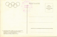 Olympische Spiele Berlin 1936. Reichssportfeld. Blick von der Deutschen Kampfbahn auf das Schwimmstadion / 1936 Summer Olympics, Olympic Stadium, swimming stadium