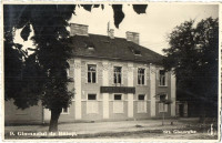 Sepsiszentgyörgy, Sfantu Gheorghe; Gimnaziul de Baieti / Fiú gimnázium / boys high school + 1940 Sepsiszentgyörgy visszatért So. Stpl. (EK)