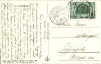 Sepsiszentgyörgy, Sfantu Gheorghe; Gimnaziul de Baieti / Fiú gimnázium / boys high school + 1940 Sepsiszentgyörgy visszatért So. Stpl. (EK)
