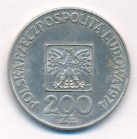 Lengyelország 1974. 200Zl Ag 'A Lengyel Népköztársaság 30. évfordulója' T:1-,2Poland 1974. 200 Zlotych Ag '30th Anniversary - Polish Peoples Republic' C:AU,XFKrause Y#72