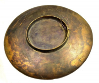 ANTIK HISTORIZÁLÓ JELENETES BRONZ FALI DÍSZ TÁL