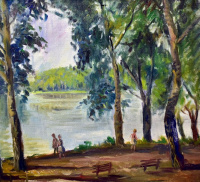 Élesdy István (1912-1987): TISZAPART NYÁRON