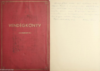 Az Újszegedi Kender-Lenszövő Vállalat vendégkönyve (1958-1960) (Kádár János autográf bejegyzésével és aláírásával.)(A kötetről írt irodalomtörténeti tanulmány a leírásban olvasható.)
