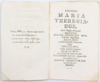 Kalmár, Georg [György]: A magjar helikon-ért és Kástáliak-ért felséges Mária Terésiahoz buzdúlt alázatos ének.