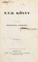 Dessewffy Aurél, gróf: X.Y.Z. könyv