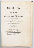 Kausler, Fr. von - J.E. Woerl: Die Kriege von 1792 bis 1815 in Europa und Aegypten mit besonderer Rücksicht auf die Schlachten Napoleons und seiner Zeit nach den Zuverlässigsten Quellen bearbeitet von Oberst Fr. v. Kausler und J. E. Woerl. …