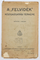 A „Felvidék” közigazgatási térképe. Az alaptérképet tervezte és rajzolta: Kogutowicz Manó. Mérték 1 : 900.000.