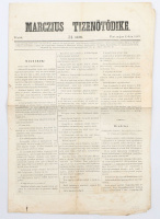 Marczius tizenötödike. 1849. május 25-i (31.) száma.