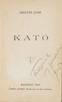 Heltai Jenő: Kató (Dedikált)