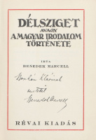 Benedek Marcell: Délsziget avagy a magyar irodalom története (Dedikált)